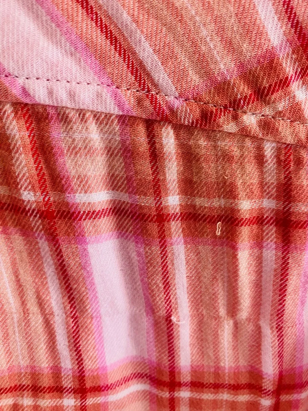 J. Crew Tartan Flannel Shirt size 0 BD785